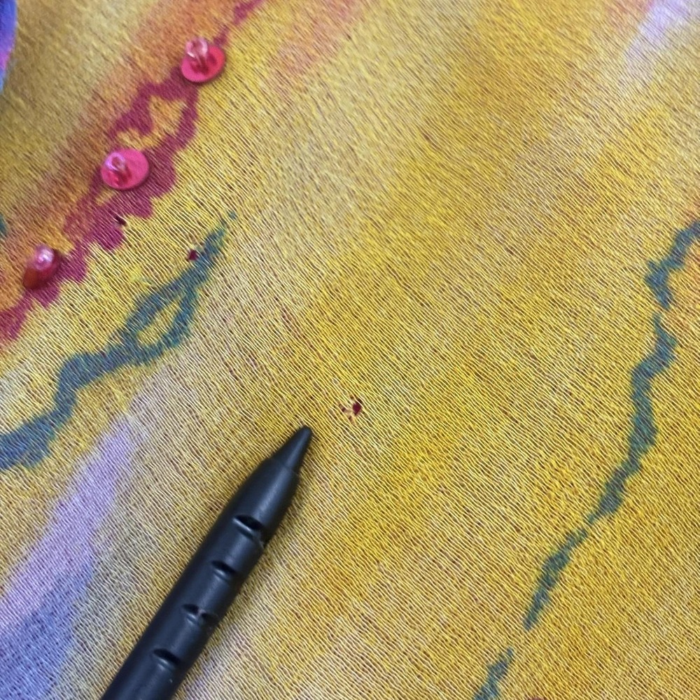 VTG Y2K Jessica Taylor Sequin Ruffle Hem Shift Dress Womens 2X Multicolor‎ Fairy - Picture 12 of 15